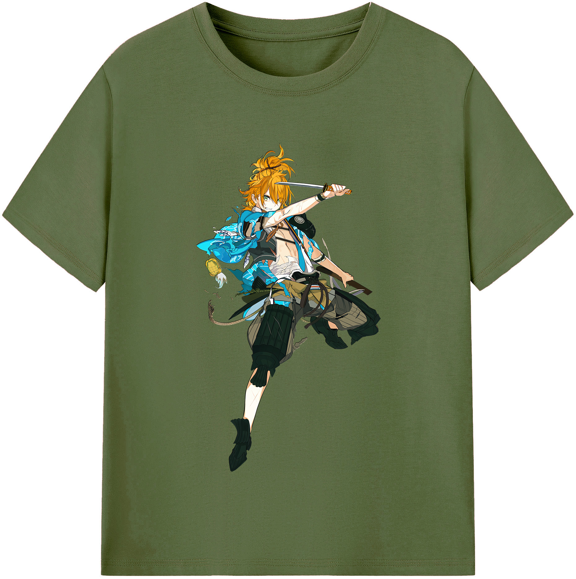 （画像用） 刀剣乱舞 Touken Ranbu 綿100％半袖Tシャツ（フロントプリント）